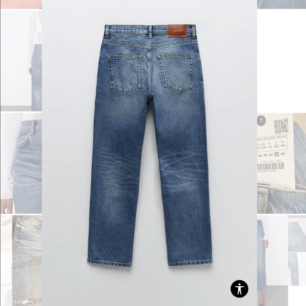 NWT Hugh Waisted Mum Jeans Zara - Picture 7 of 13